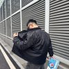 Prada Padded Overshirt Enamel Triangle Logo Black Re-Nylon