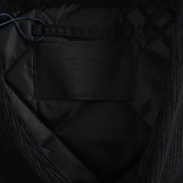 Prada Padded Overshirt Enamel Triangle Logo Black Re-Nylon