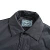 Prada Re-Nylon Blouson Jacket Enameled Triangle Logo Charcoal Grey