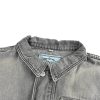 Prada Washed Denim Jacket Enameled Triangle Logo Grey (1) Prada Washed Denim Jacket Enameled Triangle Logo Grey